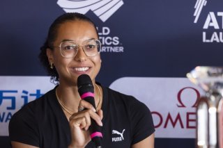 La Fribourgeoise Audrey Werro veut marquer les esprits devant le public romand à la Pontaise. KEYSTONE/EPA/CYRIL ZINGARO